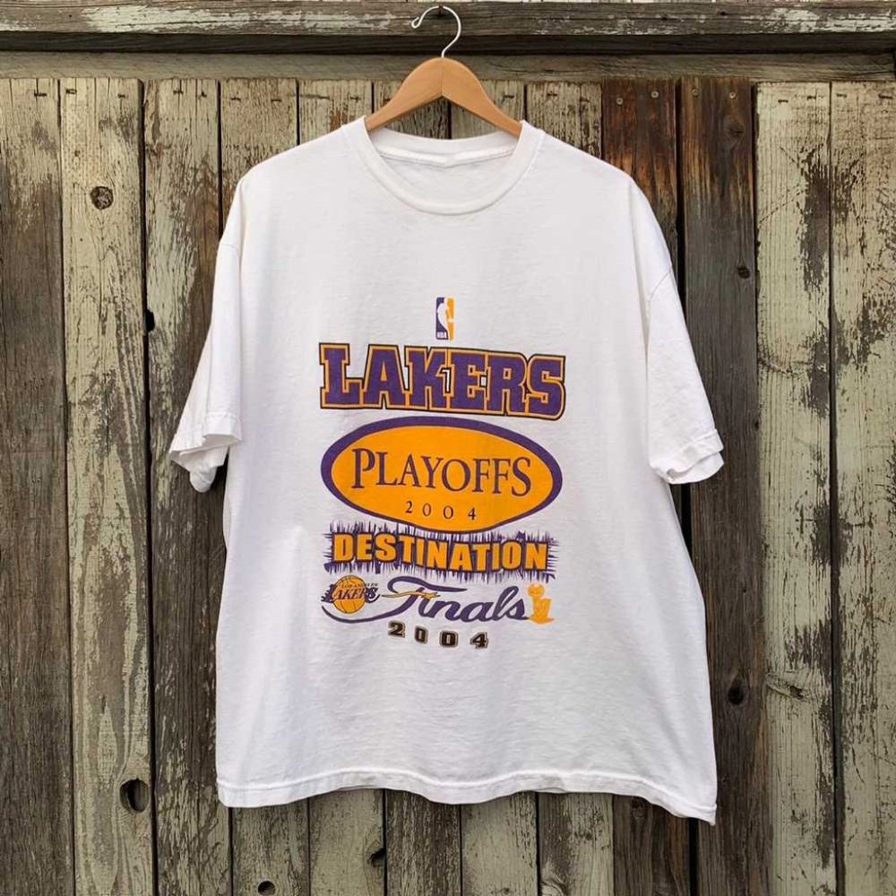 L.ALakers Vintage Vintage Los Angeles Lakers 2004 Finals shirt 90s